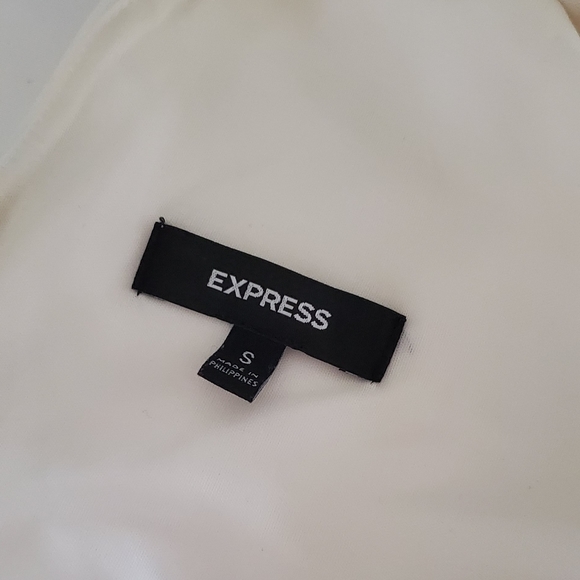 EXPRESS Cream Bodycon Cocktail Dress - Picture 5 of 5